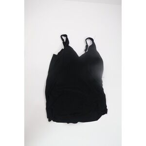 Trimshaper Swimdress Tummy Control 18W Black One Piece Swimsuit Vacation